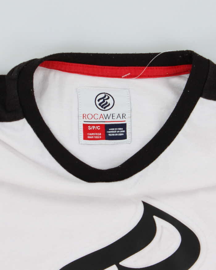 Vintage Y2K Rocawear Embossed Logo Graphic T-Shirt - S