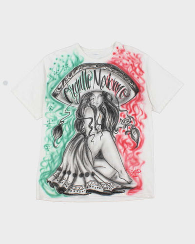 Vintage 2000's All Over Print Mexican Style Graphic T-Shirt - L