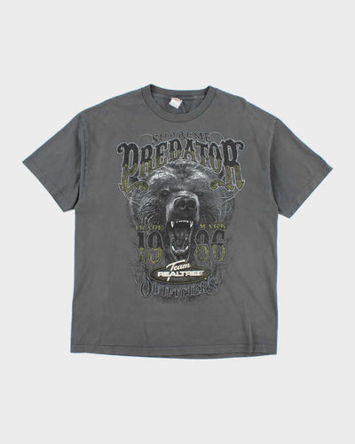 Vintage Y2K Supreme Predator Team Real Tree Graphic T-Shirt - XL