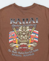 Vintage Harley Davidson Kauai Biker Graphic T-Shirt - L