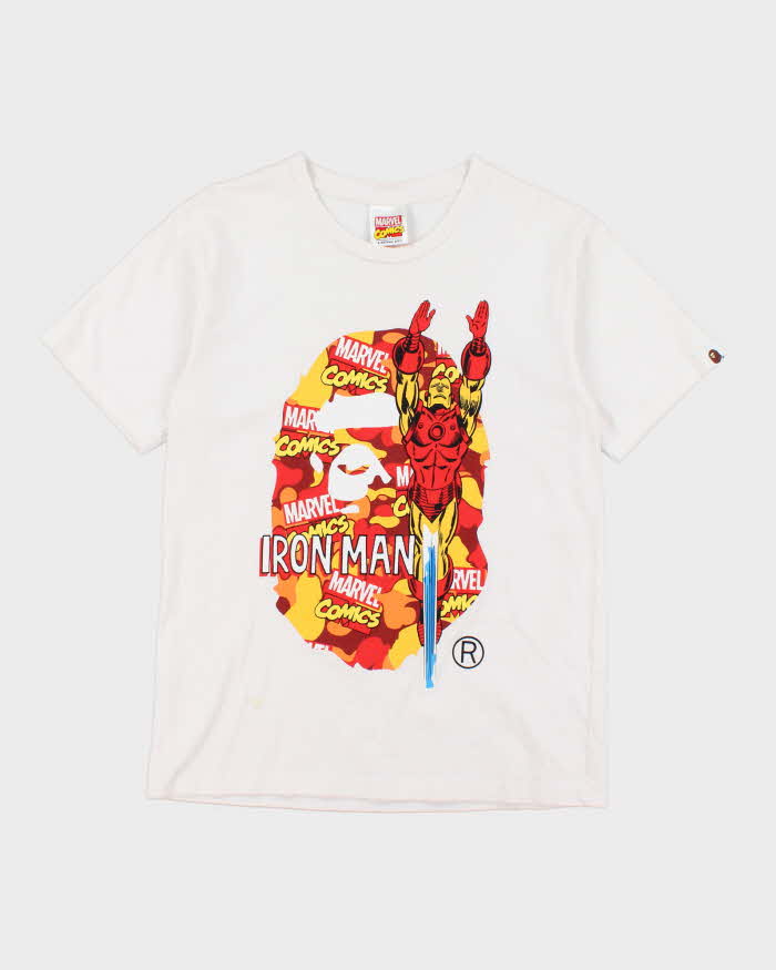 Vintage 2000's Bape x Marvel Comics Iron Man Graphic T-Shirt - S