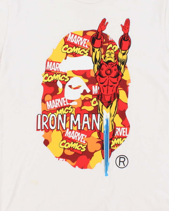 Vintage 2000's Bape x Marvel Comics Iron Man Graphic T-Shirt - S