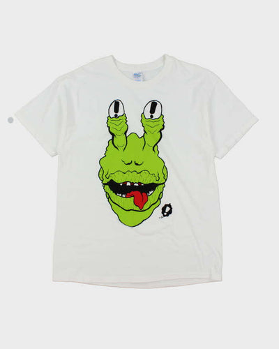 Vintage 2000's Big Face Alien Graphic T-Shirt - L