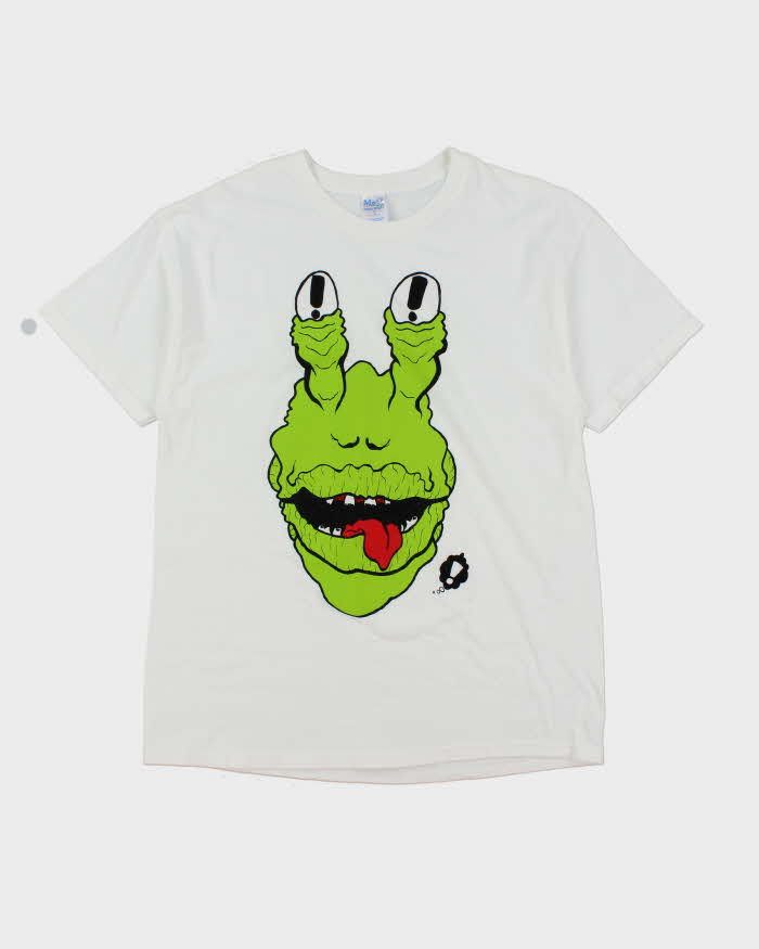 Vintage 2000's Big Face Alien Graphic T-Shirt - L