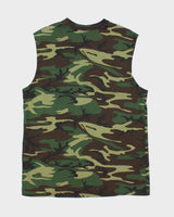 Vintage Y2K Woodland Camouflage Vest - M