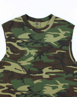 Vintage Y2K Woodland Camouflage Vest - M