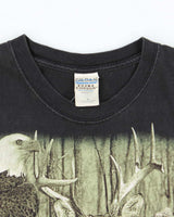 Vintage 2000's Forest Wildlife Graphic T-Shirt - M