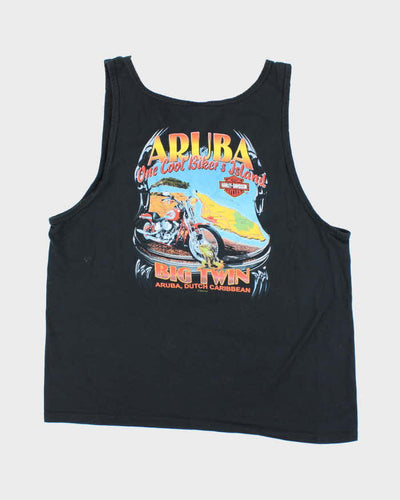 Vintage 2000's Harley Davidson Caribbean Biker Graphic Vest - XL