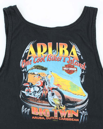 Vintage 2000's Harley Davidson Caribbean Biker Graphic Vest - XL