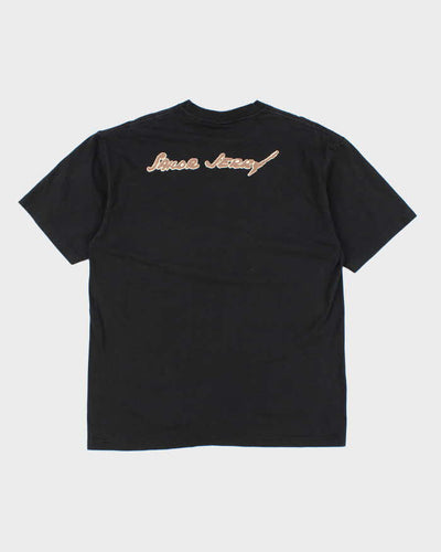 Sailor Jerry Print Black Cotton T-Shirt - XL