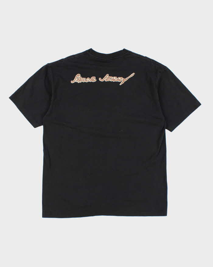 Sailor Jerry Print Black Cotton T-Shirt - XL