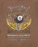 Vintage Y2K Eight Ball Lucky Shot Graphic T-Shirt - M