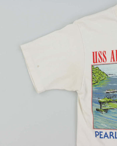 Vintage 90's Single Stitch Peral Harbour Memorial T-Shirt - S