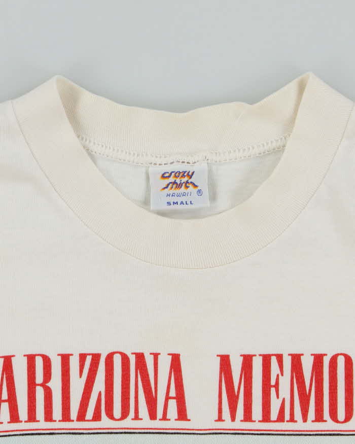 Vintage 90's Single Stitch Pearl Harbour Memorial T-Shirt - S