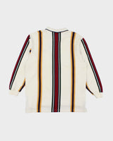 Vintage 90's Chaps by Ralph Lauren Striped Long Sleeve Polo Shirt - XL
