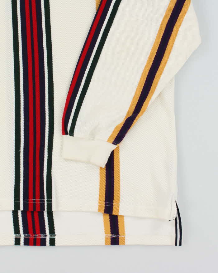 Vintage 90's Chaps by Ralph Lauren Striped Long Sleeve Polo Shirt - XL