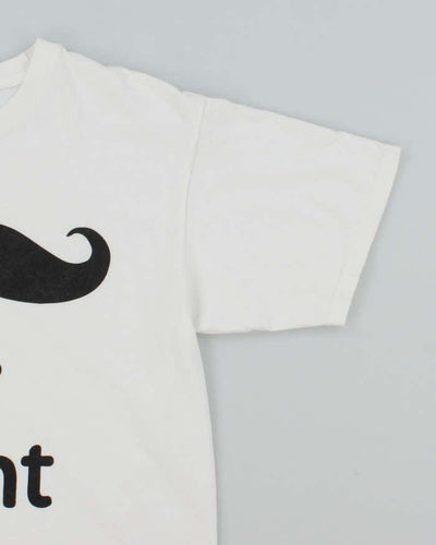 Vintage Y2K Mr Right Comedy Slogan T-Shirt - L