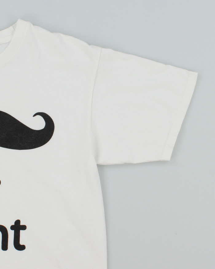 Vintage Y2K Mr Right Comedy Slogan T-Shirt - L