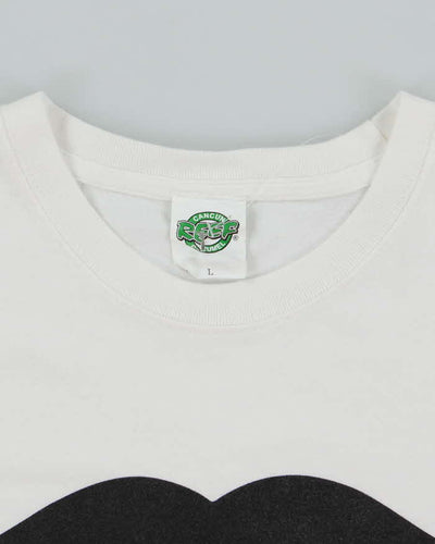 Vintage Y2K Mr Right Comedy Slogan T-Shirt - L