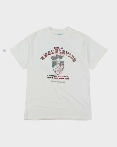 Vintage 2000's The Simpsons Dept. of Unathletics Graphic T-Shirt - M