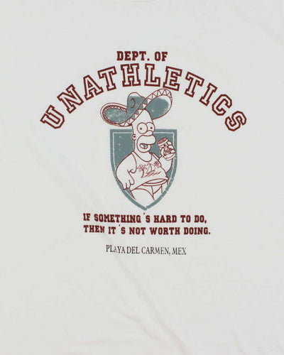 Vintage 2000's The Simpsons Dept. of Unathletics Graphic T-Shirt - M