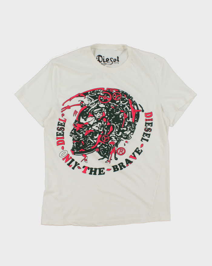 Vintage Y2K Diesel Only the Brave Graphic T-Shirt - M