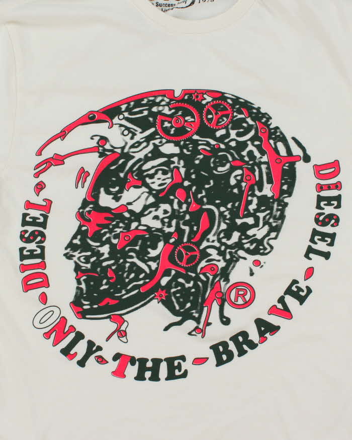 Vintage Y2K Diesel Only the Brave Graphic T-Shirt - M