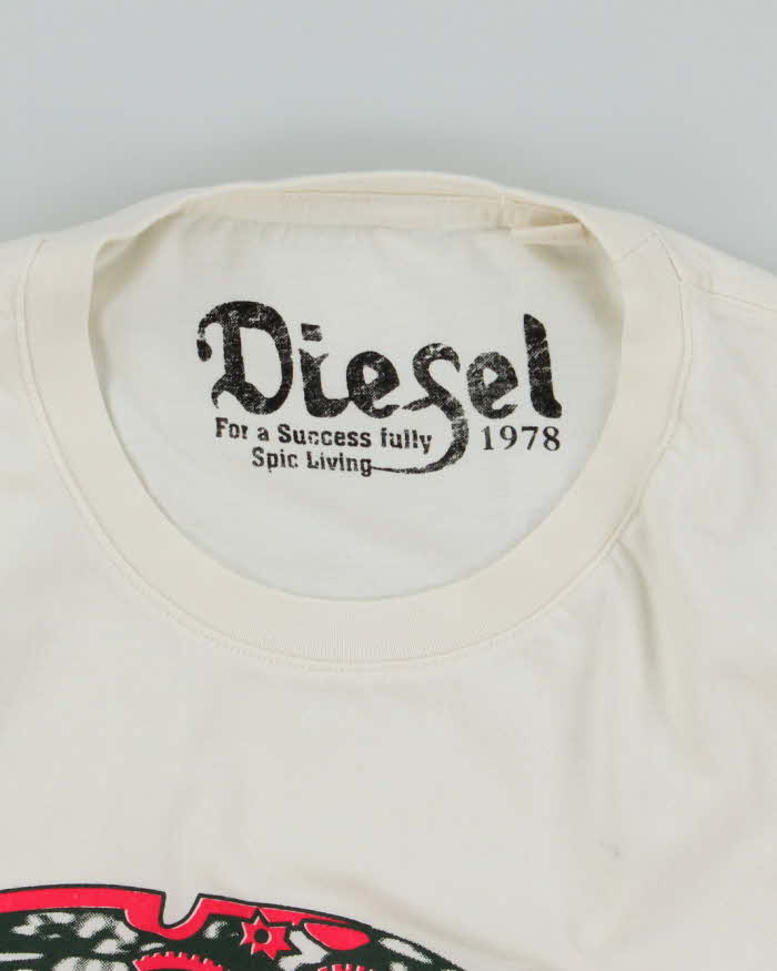 Vintage Y2K Diesel Only the Brave Graphic T-Shirt - M