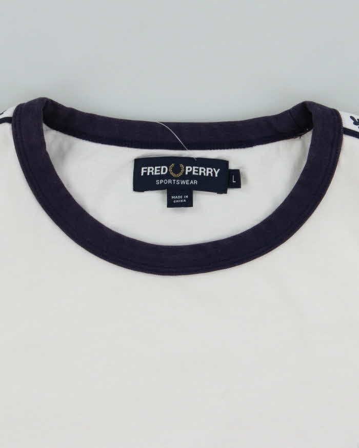 Vintage 2000's Fred Perry Sportswear Ringer T-Shirt - L