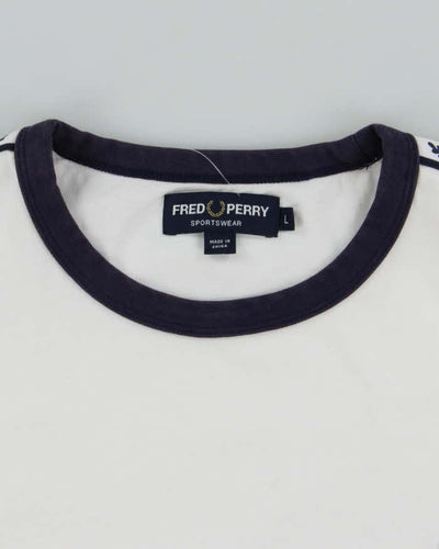 Vintage 2000's Fred Perry Sportswear Ringer T-Shirt - L