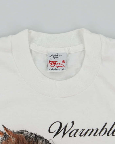 Vintage 90's Warmbloods Horse Riding Graphic T-Shirt - L