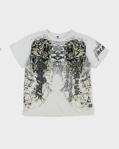 Vintage Y2K Southpole Gothic All Over Print Graphic T-Shirt - XL
