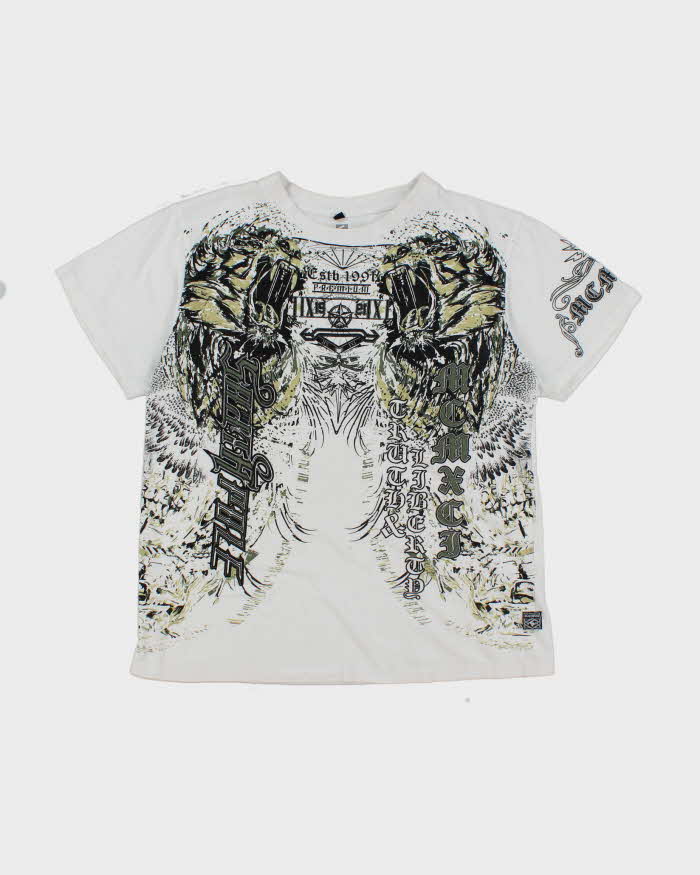 Vintage Y2K Southpole Gothic All Over Print Graphic T-Shirt - XL