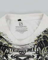 Vintage Y2K Southpole Gothic All Over Print Graphic T-Shirt - XL