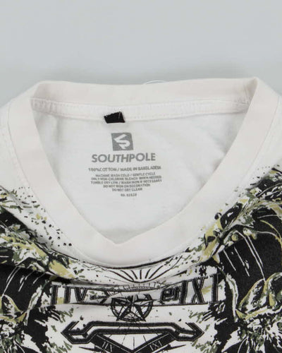 Vintage Y2K Southpole Gothic All Over Print Graphic T-Shirt - XL