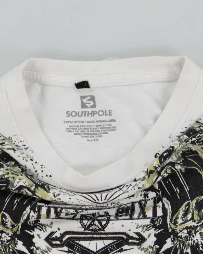 Vintage Y2K Southpole Gothic All Over Print Graphic T-Shirt - XL