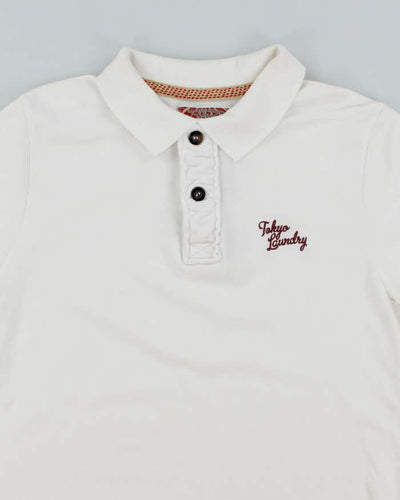 Vintage Y2K Tokyo Laundry Small Logo Slim Fit Polo Shirt - M