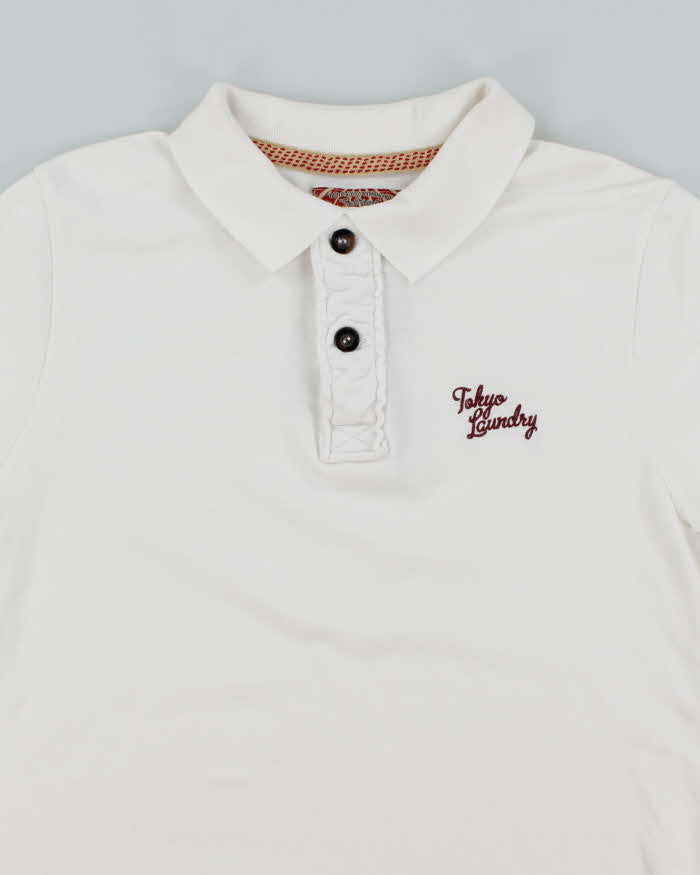 Vintage Y2K Tokyo Laundry Small Logo Slim Fit Polo Shirt - M