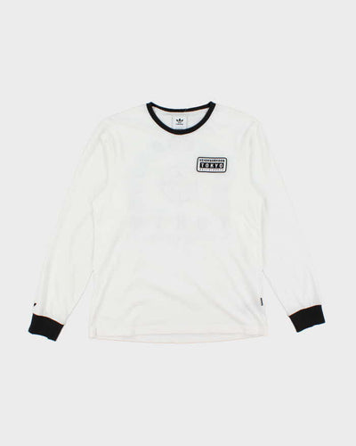 Vintage Adidas Neighbourhood Embroidered Patch Long Sleeve T-Shirt - M