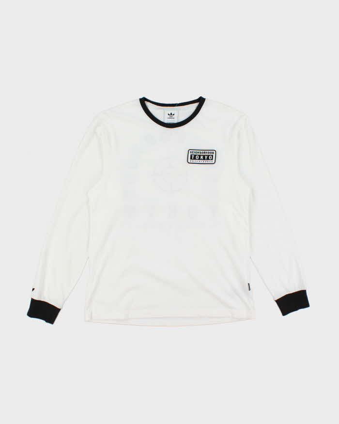 Vintage Adidas Neighbourhood Embroidered Patch Long Sleeve T-Shirt - M