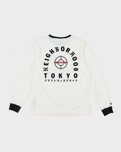Vintage Adidas Neighbourhood Embroidered Patch Long Sleeve T-Shirt - M
