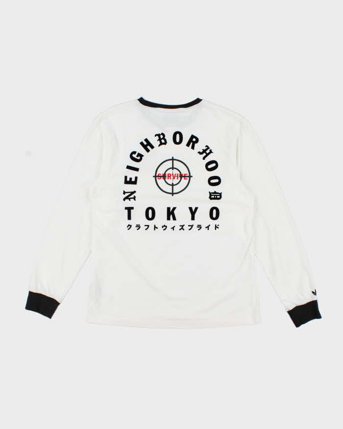 Vintage Adidas Neighbourhood Embroidered Patch Long Sleeve T-Shirt - M
