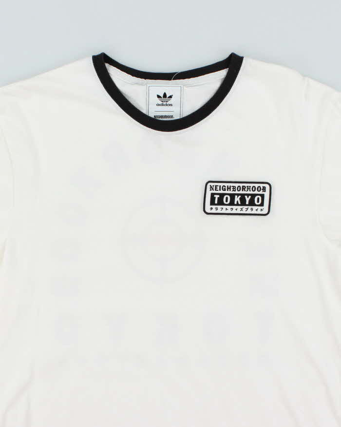 Vintage Adidas Neighbourhood Embroidered Patch Long Sleeve T-Shirt - M