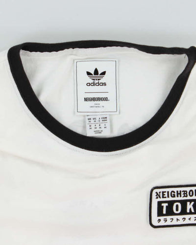 Vintage Adidas Neighbourhood Embroidered Patch Long Sleeve T-Shirt - M