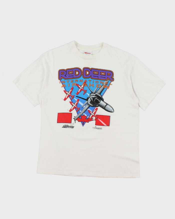 Vintage 90's Red Deer International Air Show Graphic T-Shirt - L