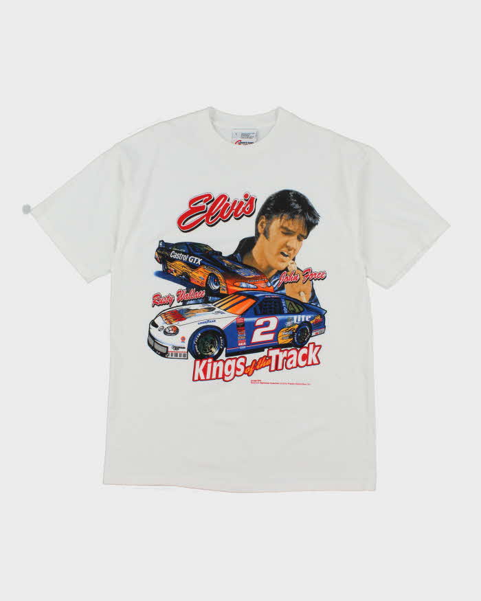 Vintage 2000's Elvis Kings of the Track Racing T-Shirt - L