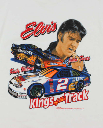 Vintage 2000's Elvis Kings of the Track Racing T-Shirt - L