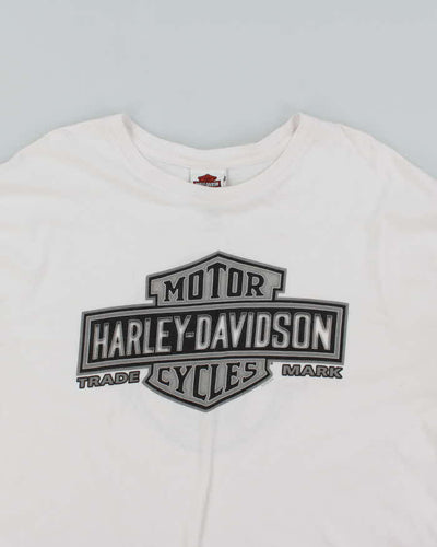 Vintage Harley Davidson Oversized Skull Long Sleeve T-Shirt - XXL