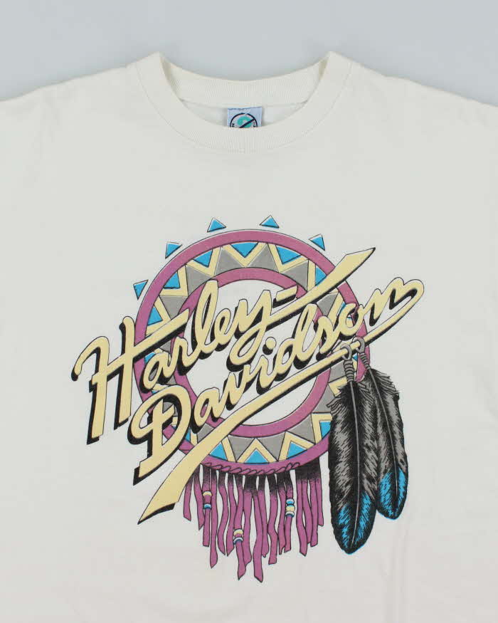 Vintage 90's Harley Davidson Native Graphic T-Shirt - L