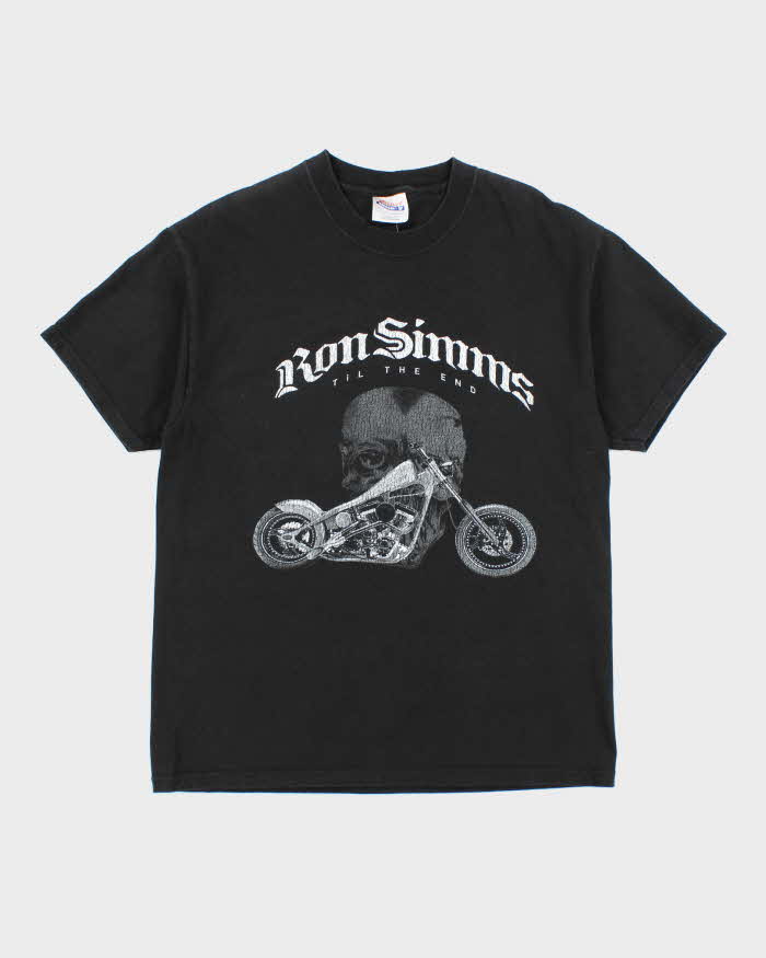 Vintage Ron Simmons Till the End Graphic T-Shirt - M